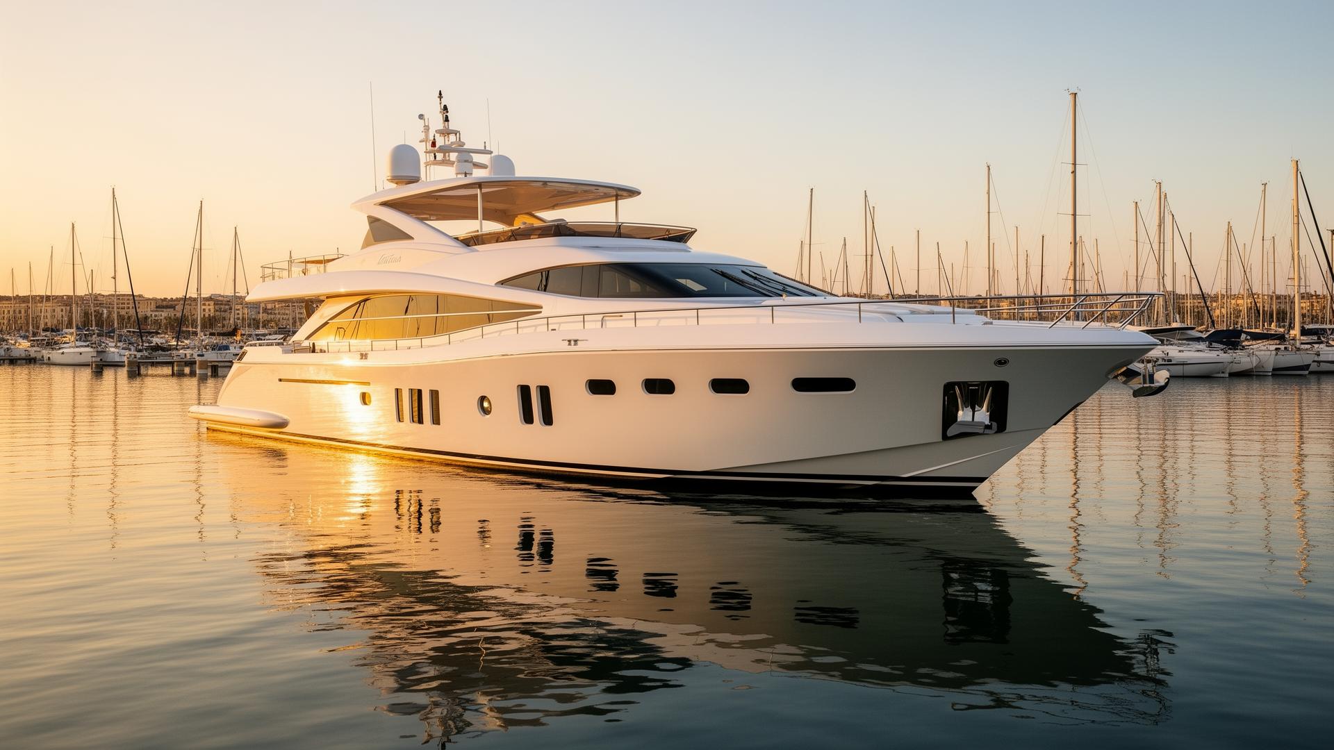 Private boat receiving professional marine detailing from 833 Auto Spa