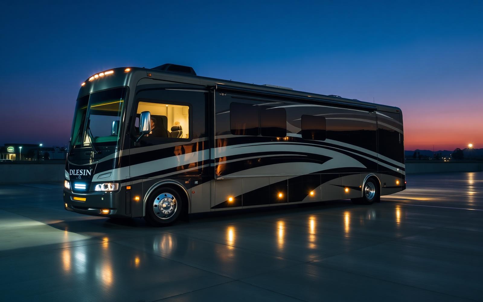 Luxury Class A motorhome freshly detailed by 833 Auto Spa in Atlanta