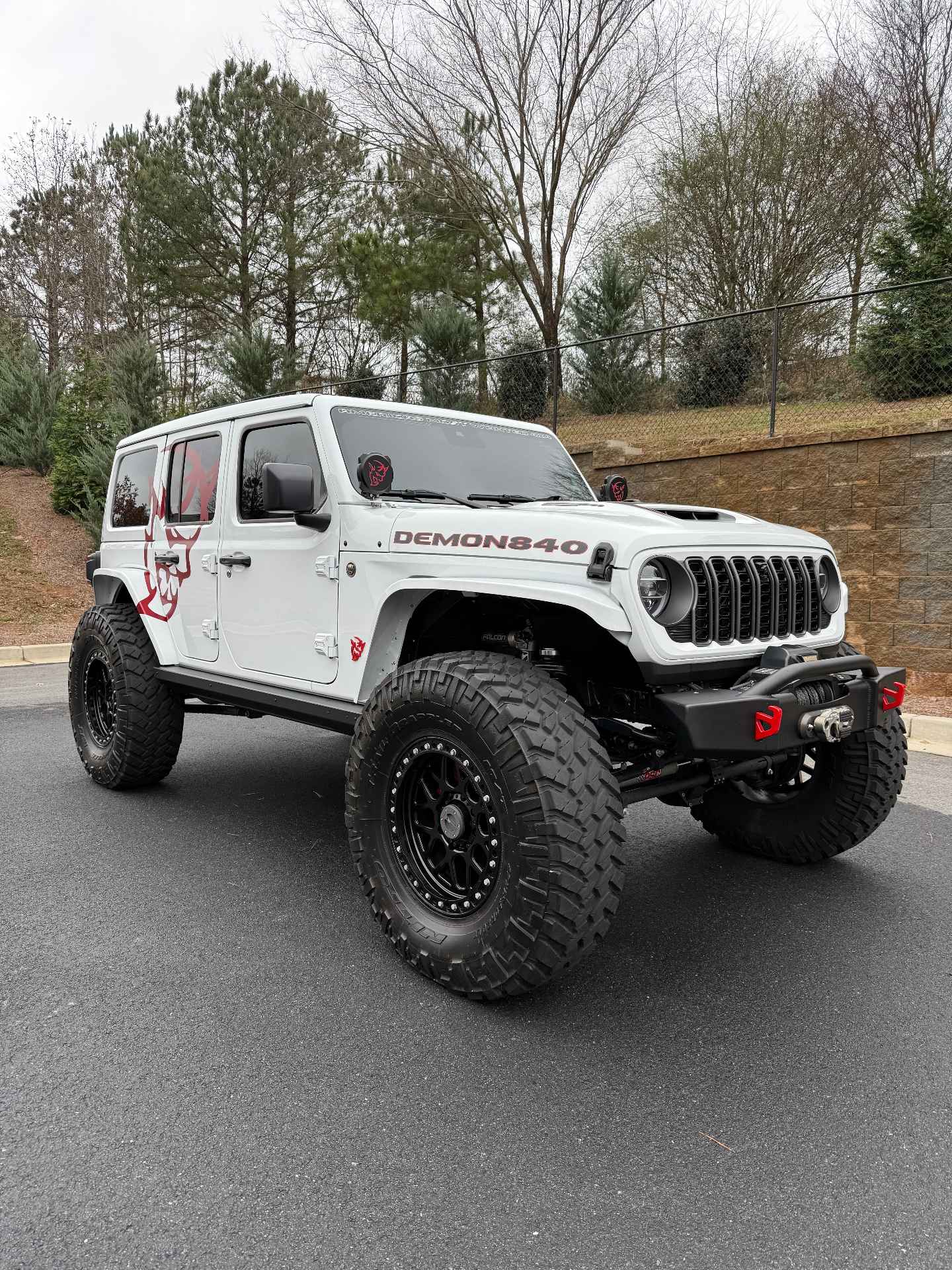Jeep Wrangler Demon mobile detailing in Buford GA