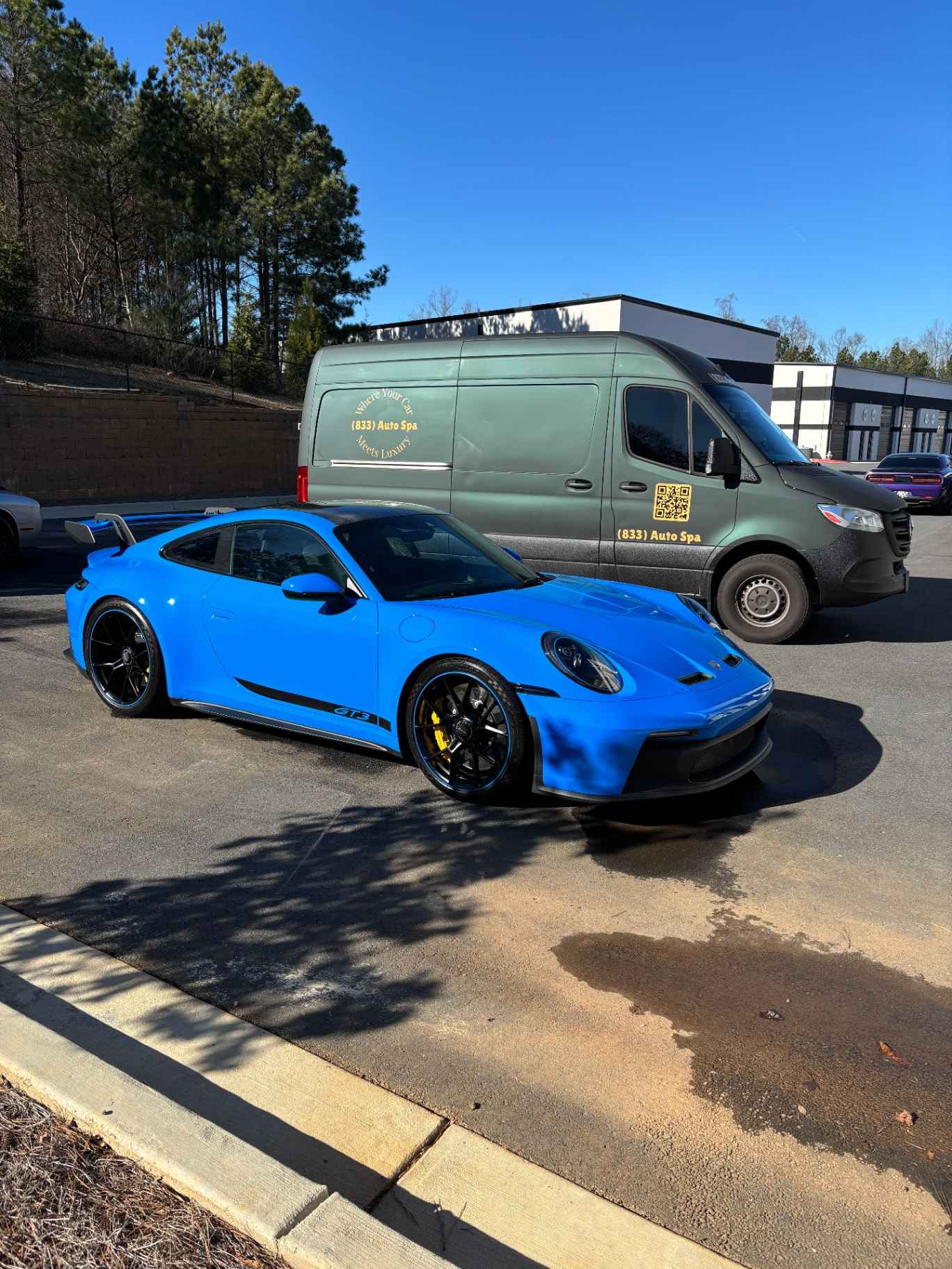 Porsche GT3 mobile detailing service in Alpharetta GA