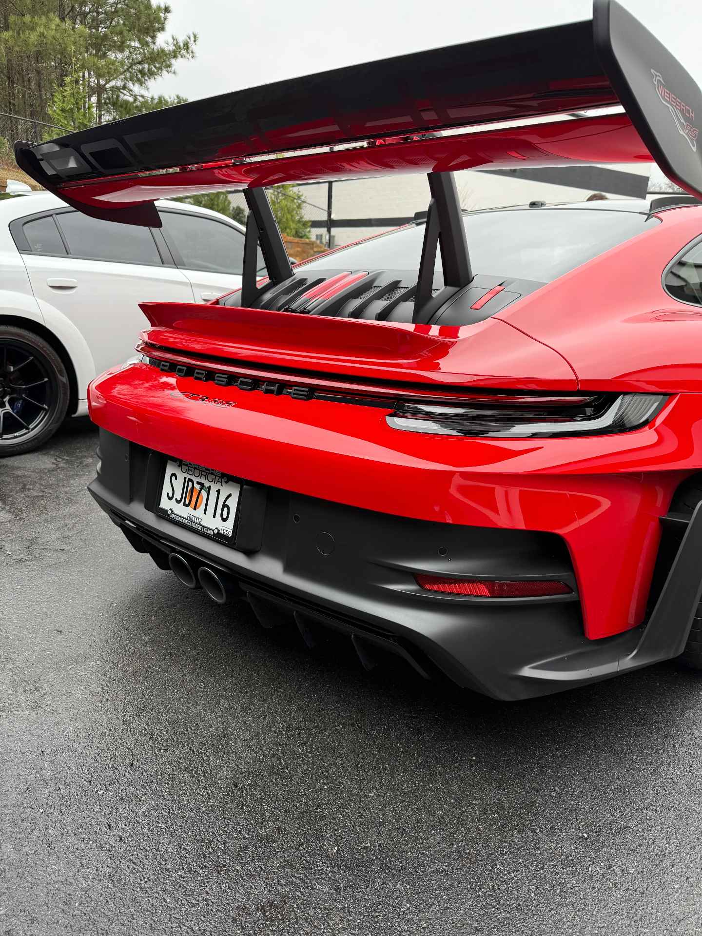 Porsche GT3 RS with paint protection film on the front end